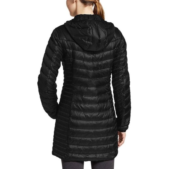 Eddie Bauer Women's XS Hooded Parka Goose Down Insulation Puffer Full Zip Jacket - Picture 2 of 8